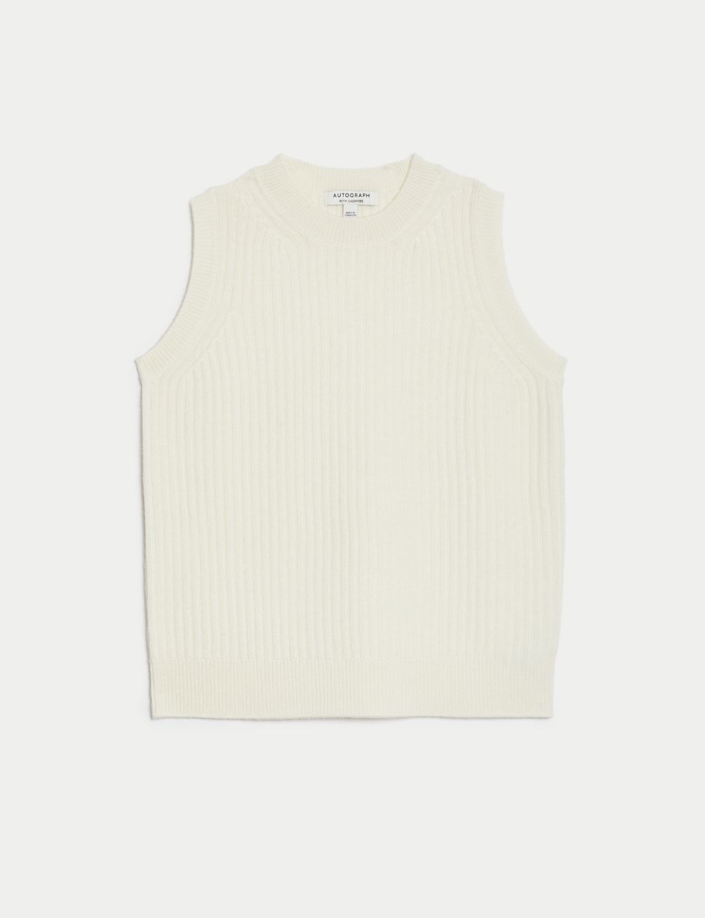 Merino Wool With Cashmere Knitted Vest
