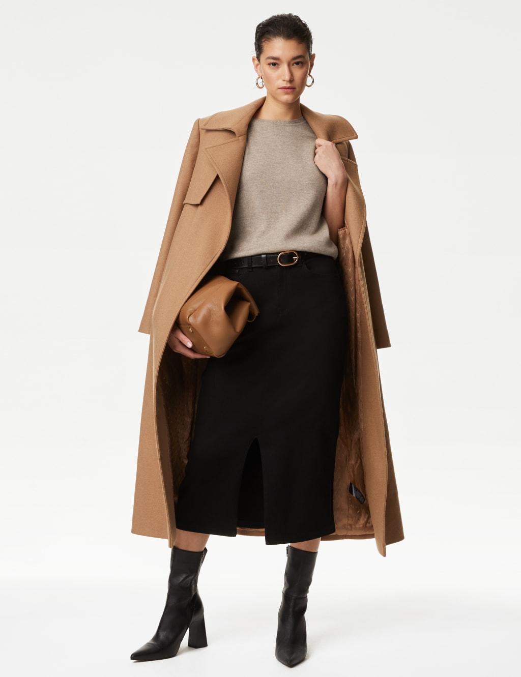 Marks and spencer women's cashmere polo neck cheap