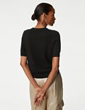 Merino Wool With Cashmere Knitted Top
