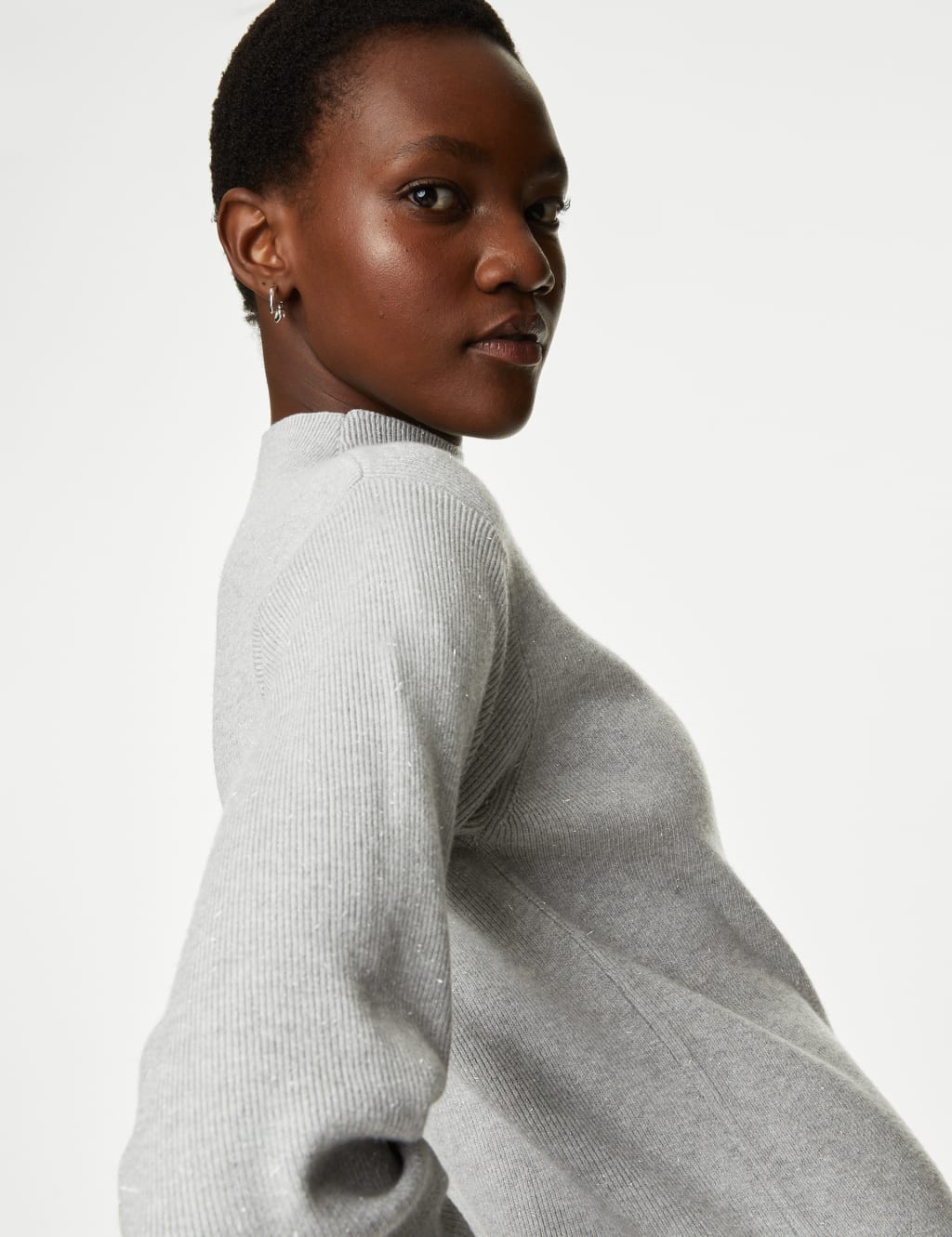 Soft Touch Sparkly Midi Knitted Dress image 3