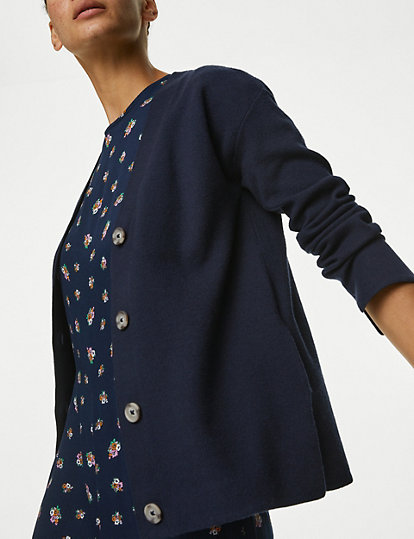 Soft Touch V-Neck Button Front Cardigan