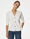 Soft Touch V-Neck Button Front Cardigan