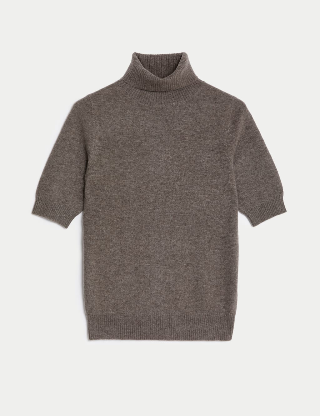 Pure Cashmere Roll Neck Knitted Top image 2