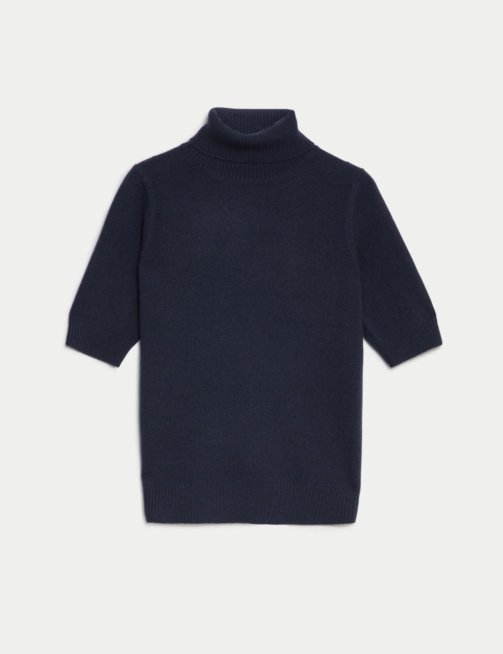 Pure Cashmere Roll Neck Knitted Top image 2