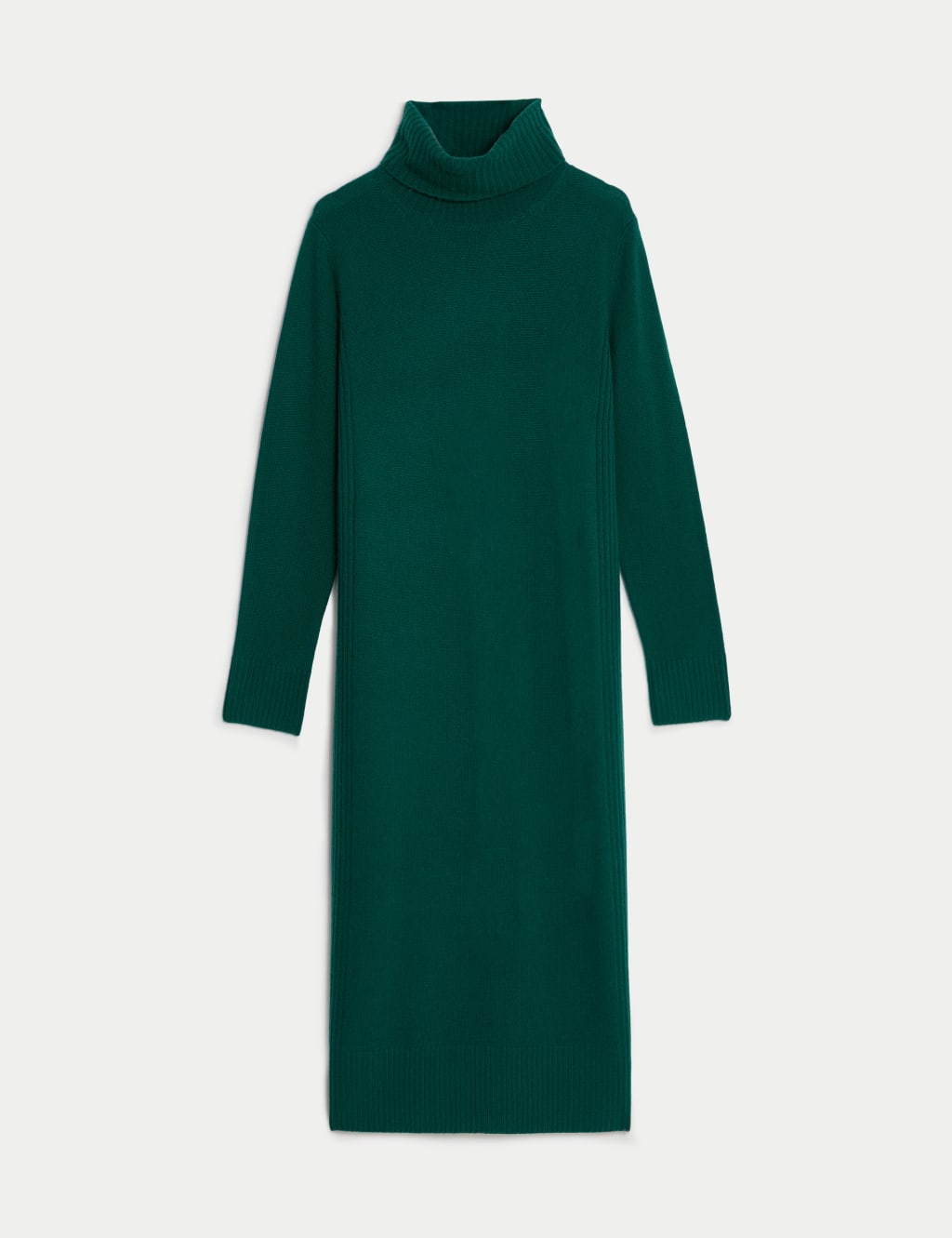 Merino Wool Rich Knitted Dress with Cashmere image 2