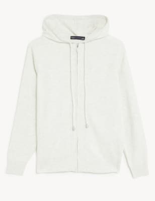 Plain white zip up on sale hoodie