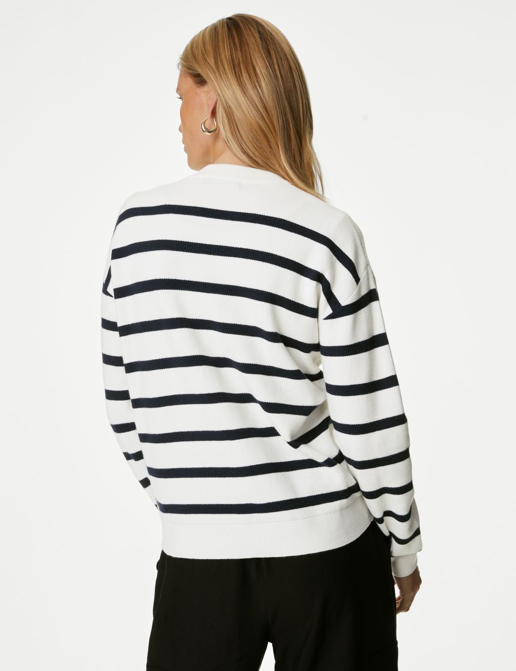 Soft Touch Striped Crew Neck Jumper image 5