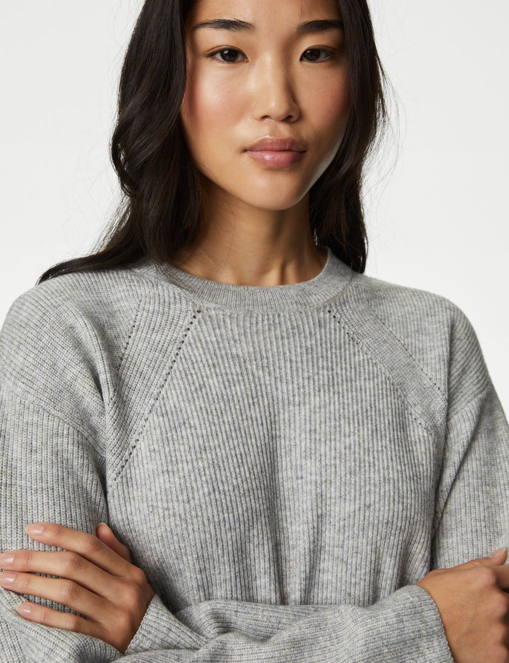 Soft Touch Ribbed Longline Jumper image 4