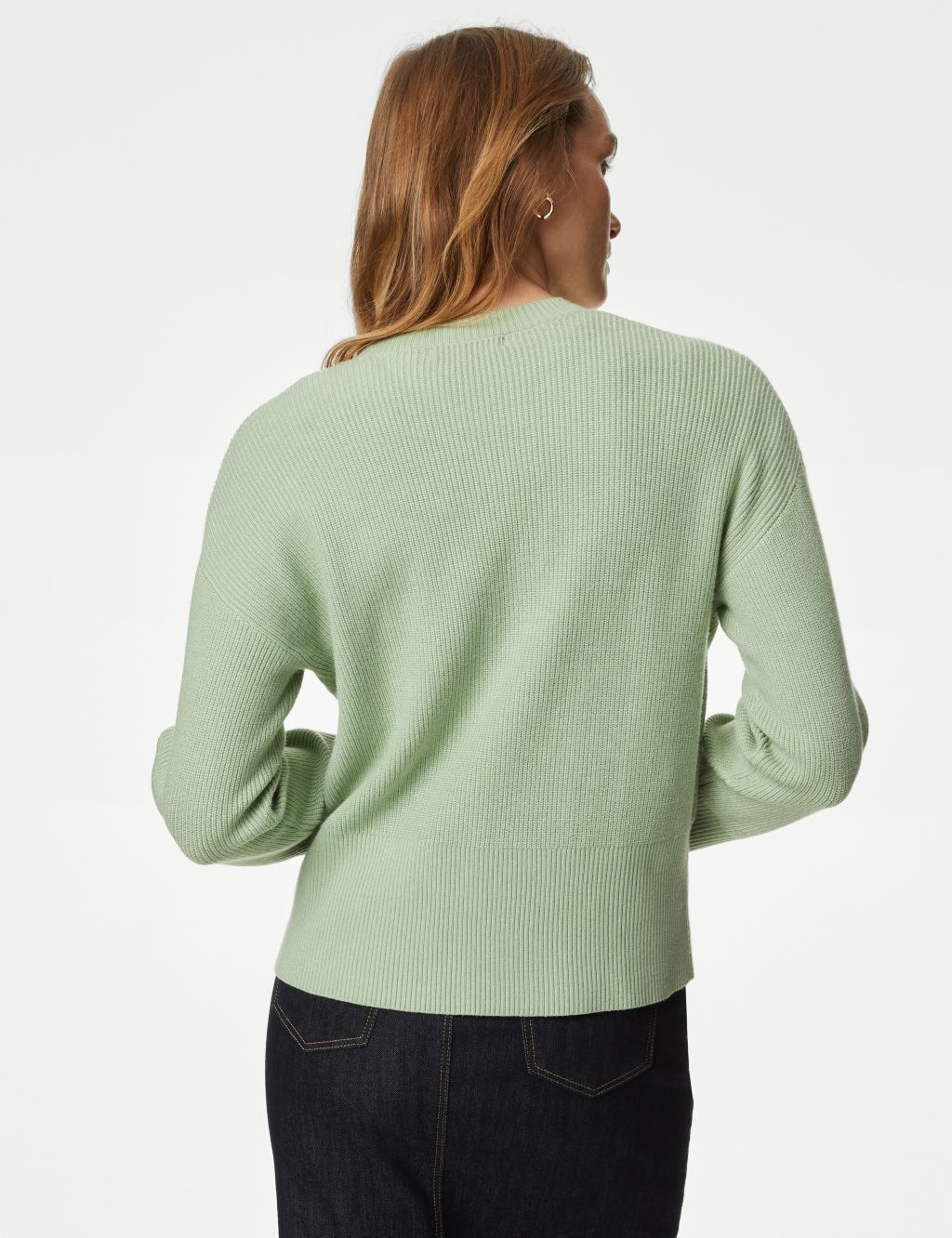 Soft Touch Textured Crew Neck Jumper image 5