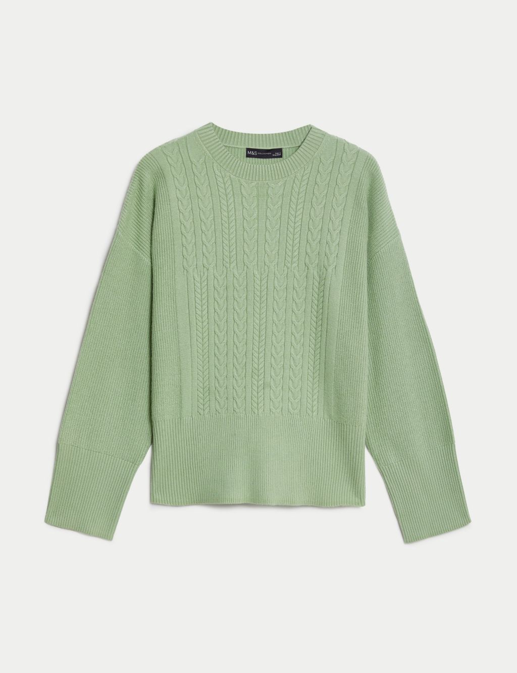 Soft Touch Textured Crew Neck Jumper image 2