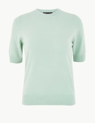 short sleeve knitted top