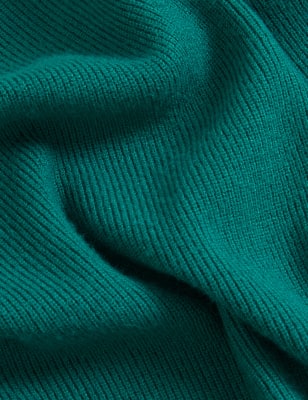 

Womens M&S Collection Soft Touch Ribbed V-Neck Relaxed Cardigan - Dark Aqua, Dark Aqua