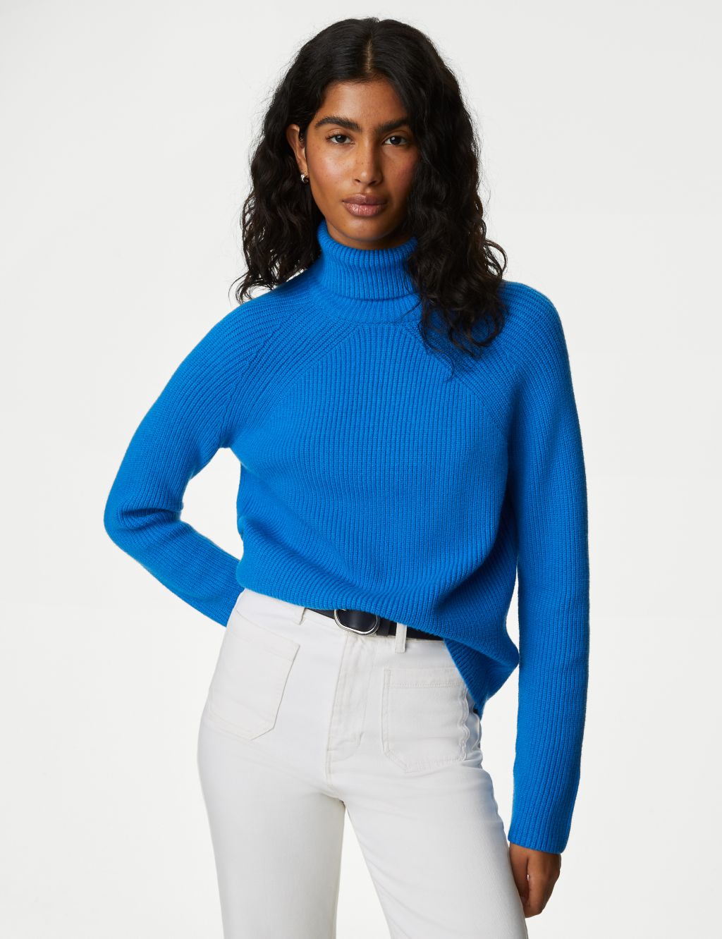 Soft Touch Ribbed Roll Neck Jumper image 4