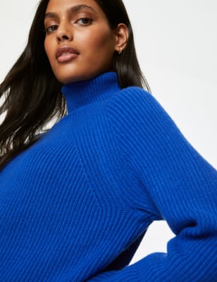 M&s polo neck hot sale jumper womens