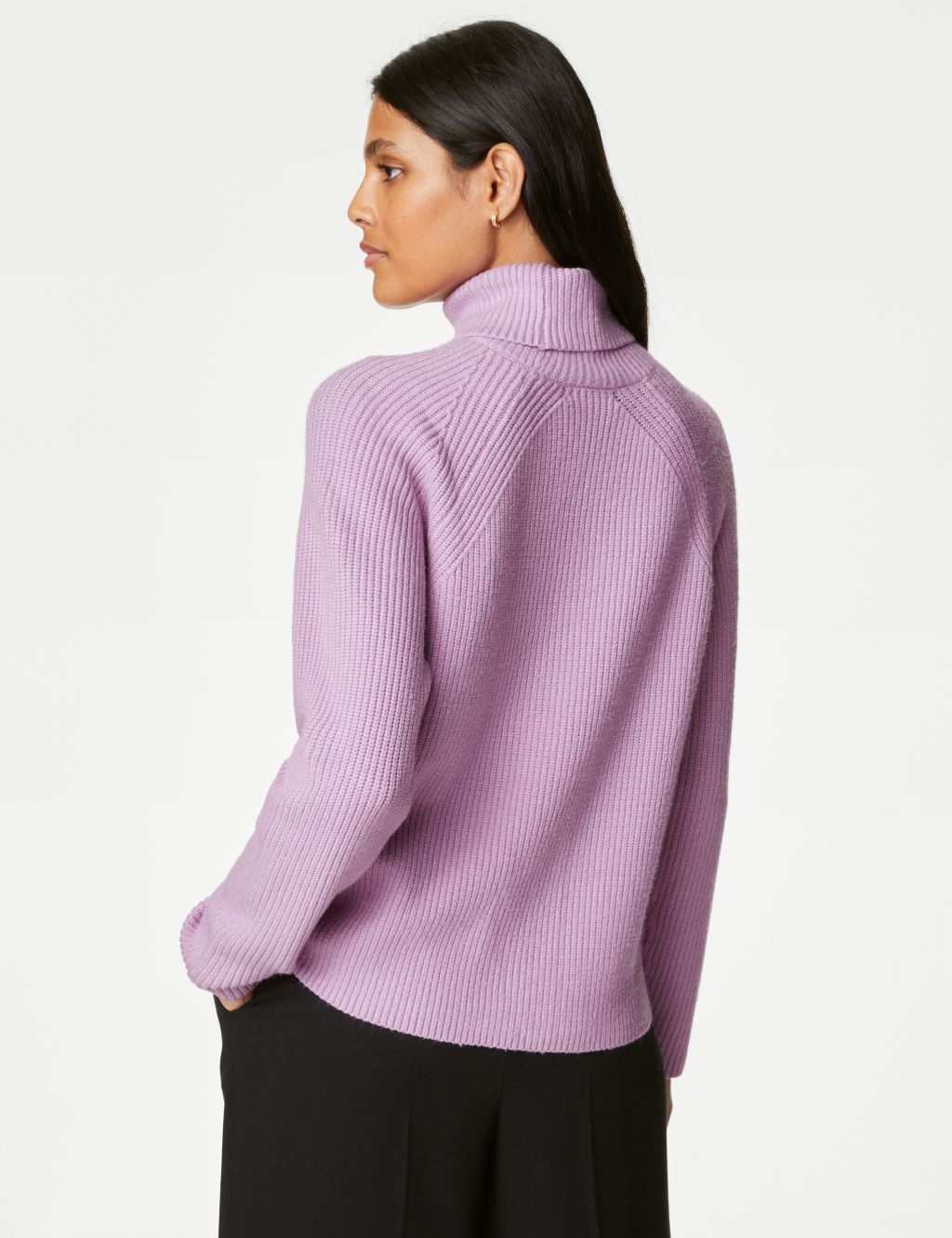 Soft Touch Ribbed Roll Neck Jumper image 5