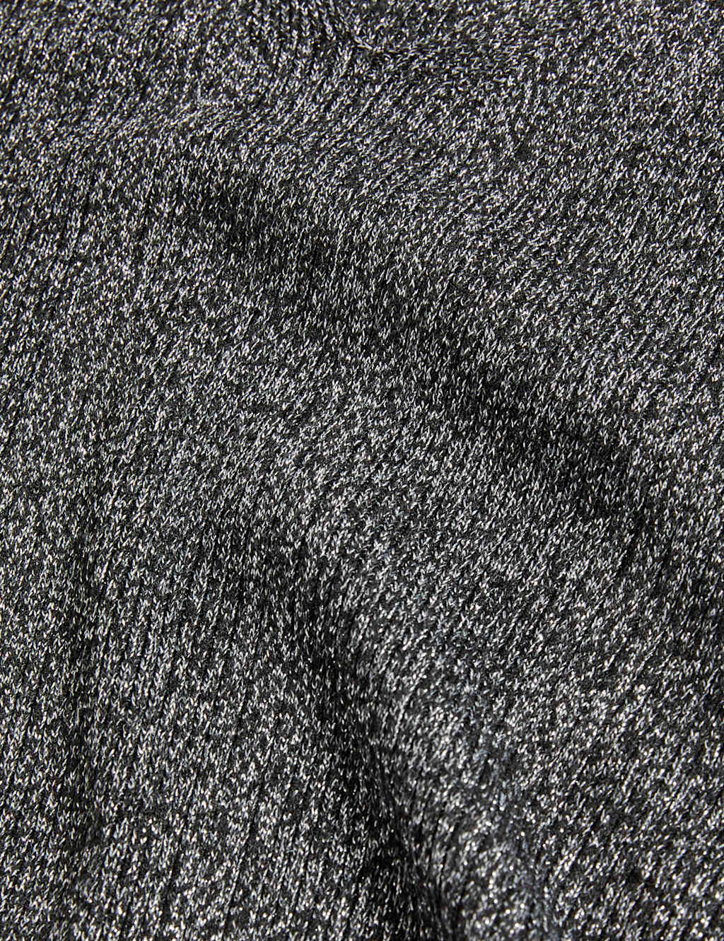Sparkly Ribbed V-Neck Knitted Top image 6