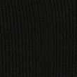 Ribbed V-Neck Knitted Top - black