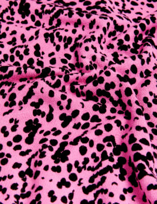 

M&S Collection Jersey estampado con escote cerradoWomens - Pink Mix, Pink Mix