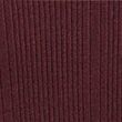 Ribbed Crew Neck Fitted Knitted Top - darkburgundy