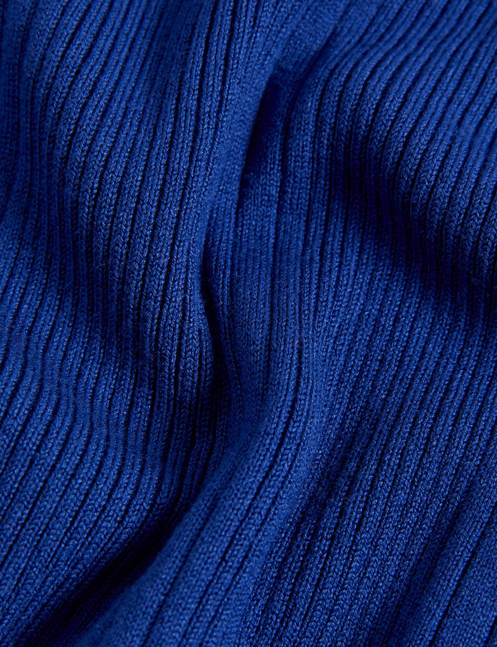 Ribbed Crew Neck Fitted Knitted Top image 6