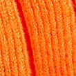 Ribbed Crew Neck Knitted Top - tangerine