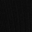Ribbed Crew Neck Knitted Top - black