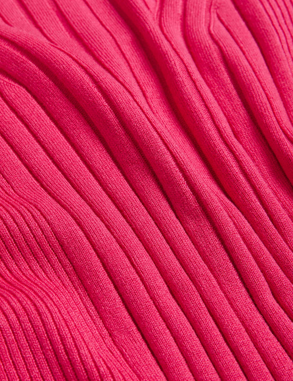 Ribbed Crew Neck Fitted Knitted Vest image 5