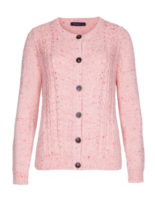 Pure Cotton Cable Knit Cardigan | M&S Collection | M&S
