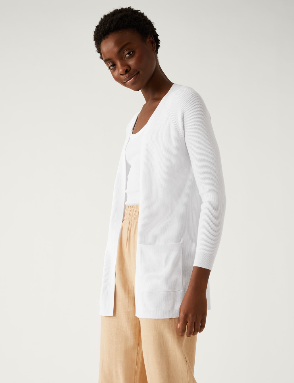 women's white cardigans