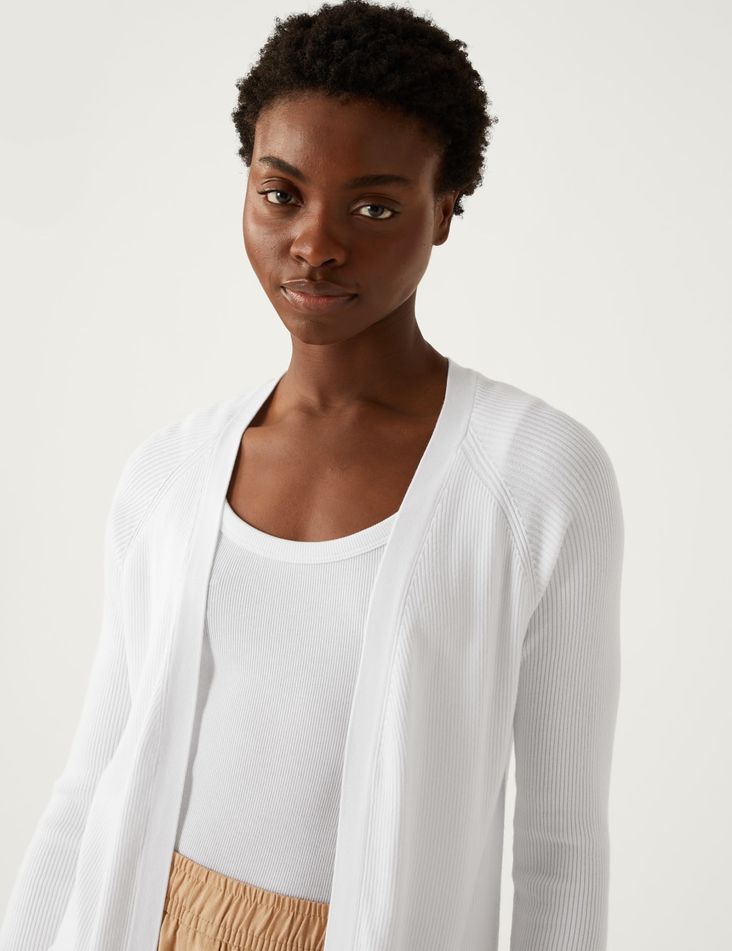 women's white cardigans