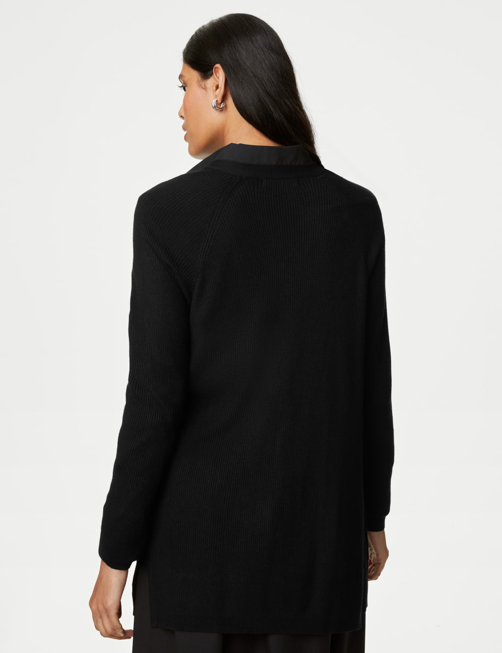 Ribbed Edge to Edge Longline Cardigan image 4