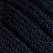 Ribbed Collared Fitted Knitted Top - midnightnavy