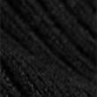Ribbed Roll Neck Knitted Top - black