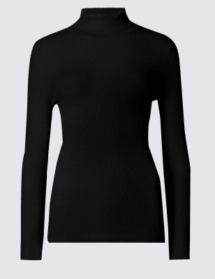 Marks and spencer roll clearance neck top