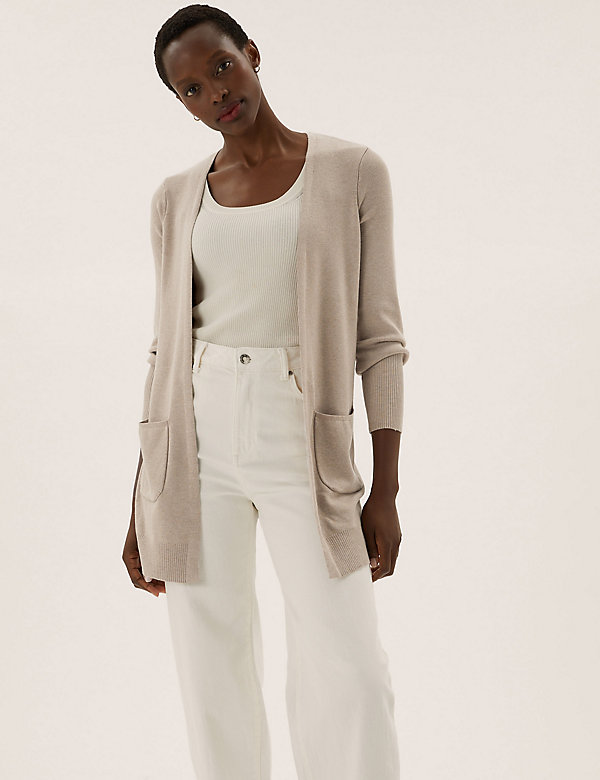 Relaxed Longline Cardigan - BE