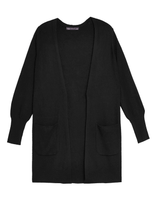 

Womens M&S Collection Relaxed Longline Cardigan - Black, Black