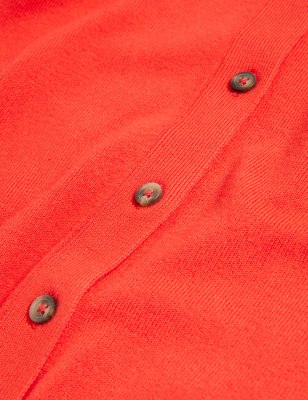 

M&S Collection Cárdigan con escote cerrado y botones en la parte delanteraWomens - Flame, Flame