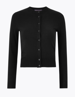 petite black cardigan