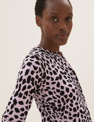 Leopard print cardigan hot sale marks and spencer