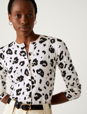 Marks and spencer outlet leopard cardigan