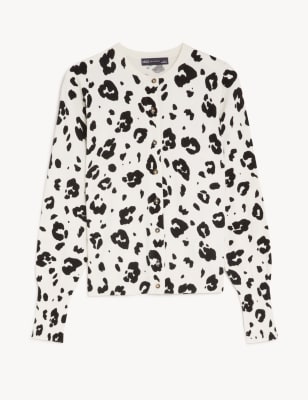 Leopard print cardigan hot sale marks and spencer