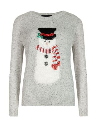 Snowman Christmas Jumper | M&S Collection | M&S