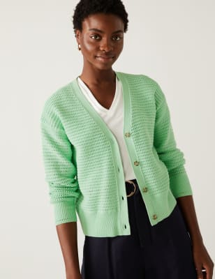 green cardigan jacket