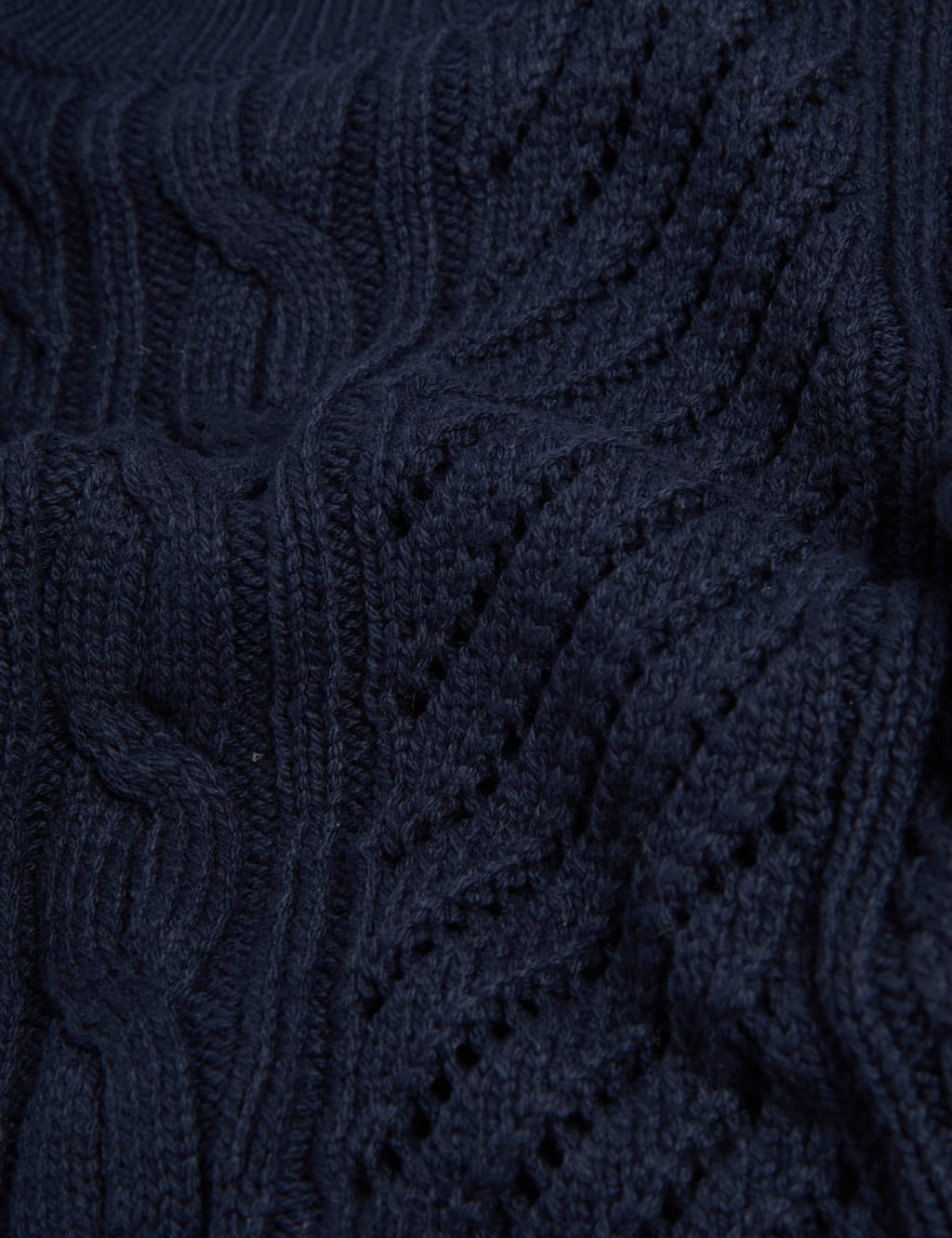 Cotton Rich Cable Knit Relaxed Knitted Vest image 5