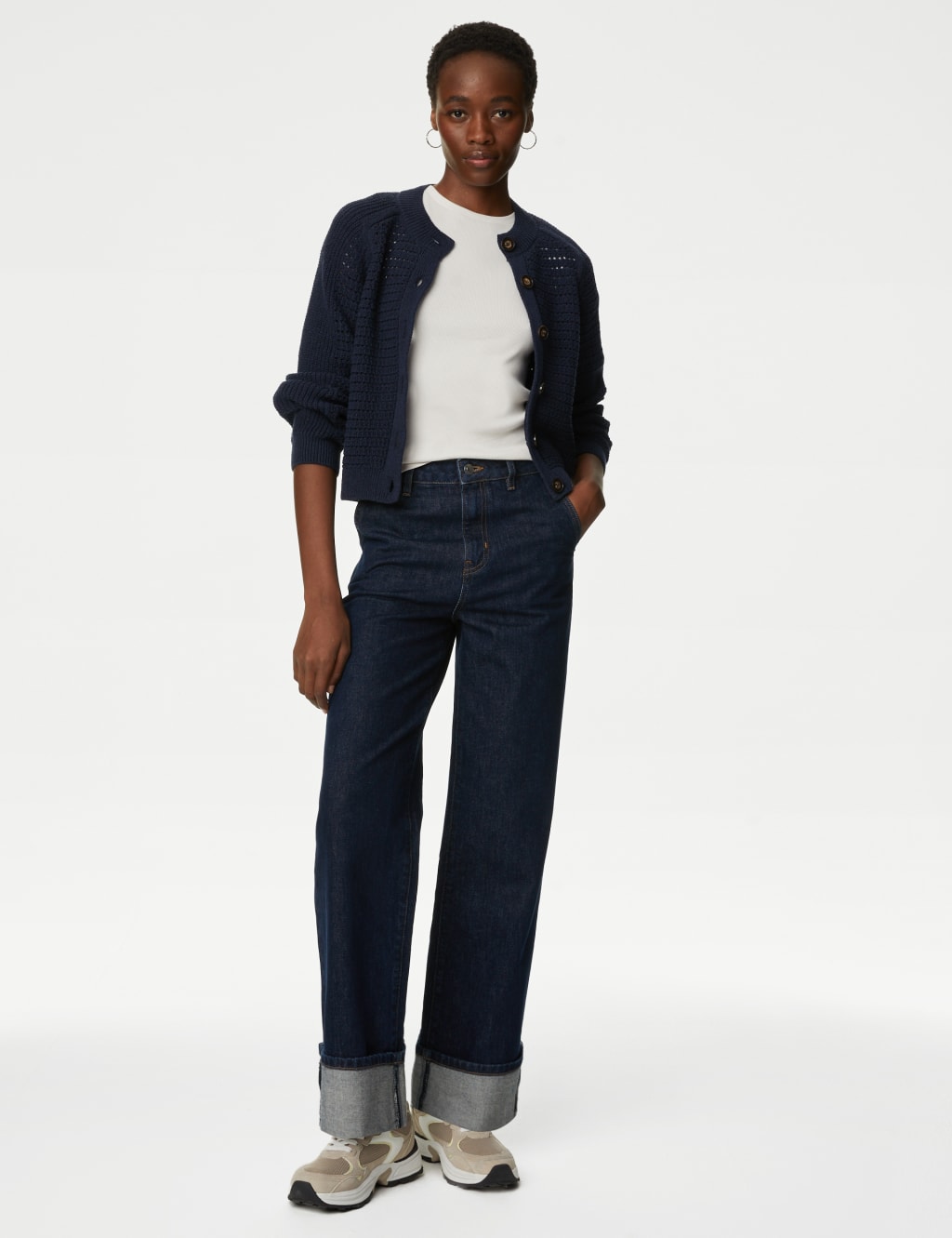 Marks and spencer ladies navy cardigans hot sale