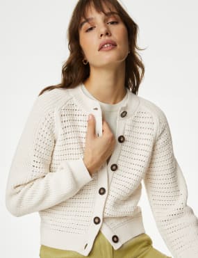 M&s cream top cardigan