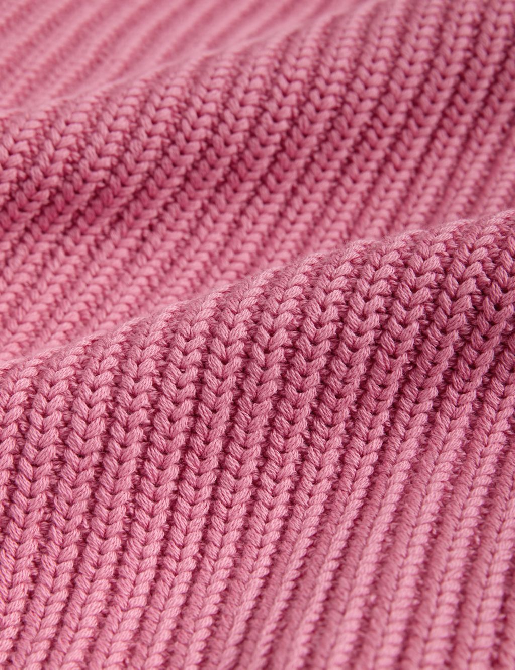 Cotton Rich Ribbed Crew Neck Jumper image 6