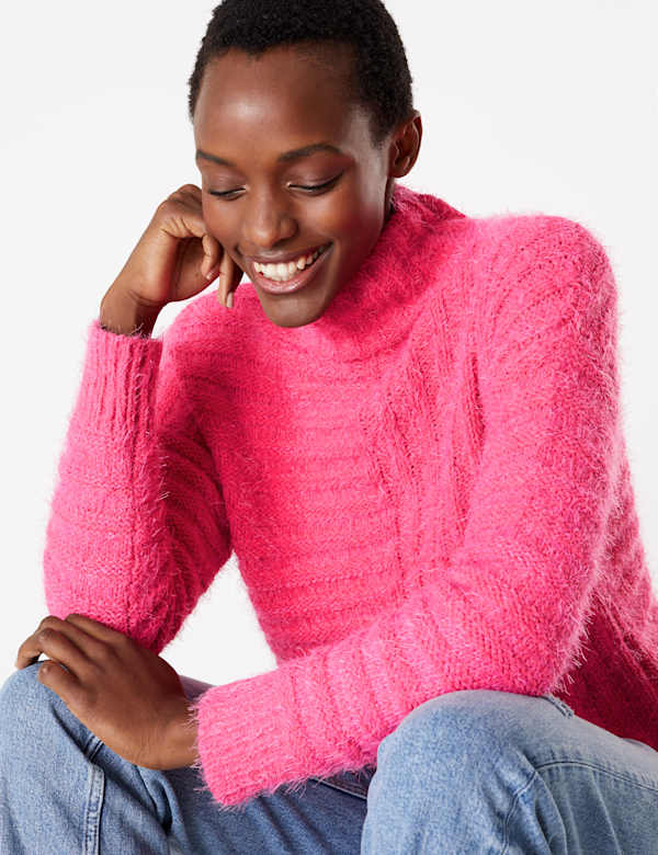 Textured Chenille Relaxed Jumper