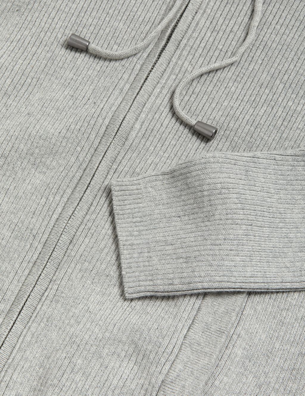 Cotton Rich Ribbed Hoodie image 5