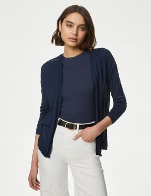 

Womens M&S Collection Edge to Edge Cardigan - Navy, Navy